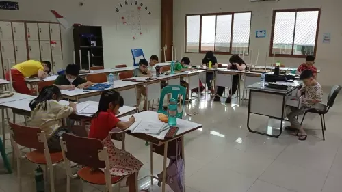 Proses pembelajaran sempoa di Papindo Online Medan